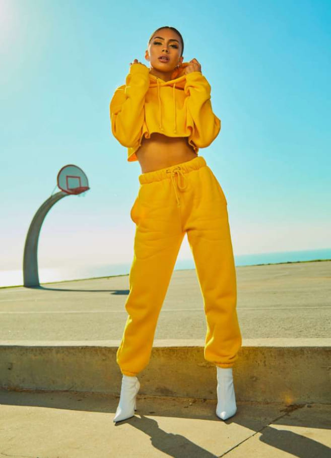 Bright Yellow Sports Outfit
