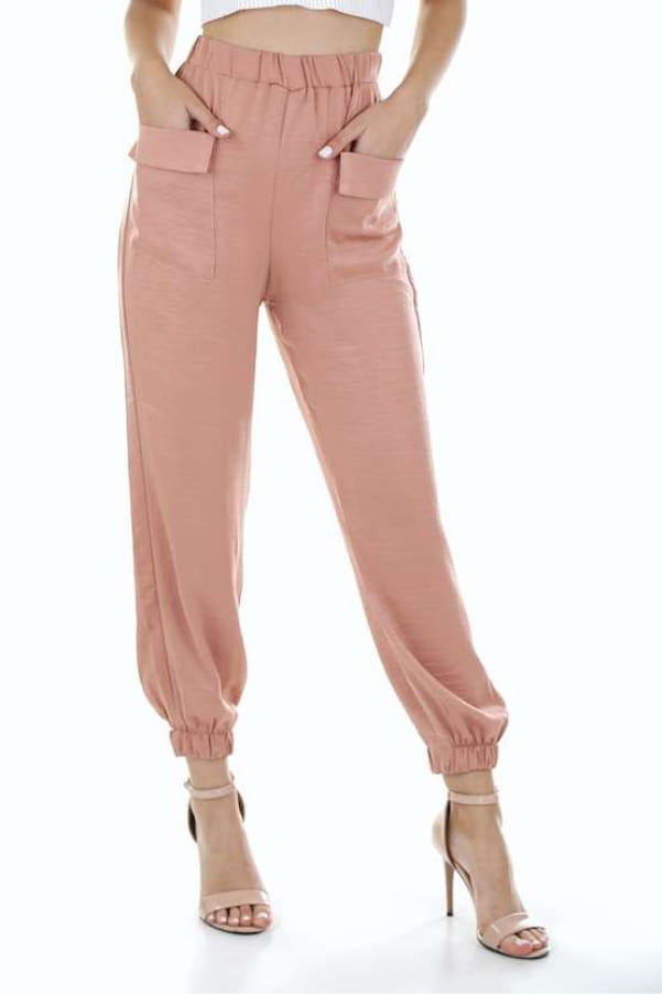 Peach Elegant Sweatpants